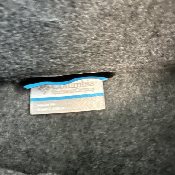 Columbia Vest Jacket Dark Gray Fleece Outdoors Hiking Lightweight Men’s L NEW - Picture 7 of 9